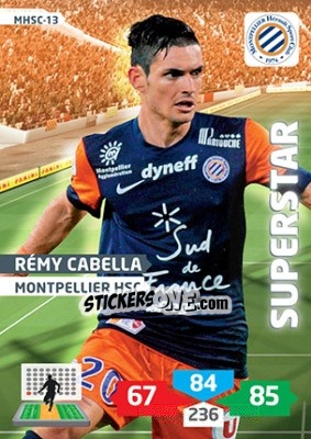 Sticker Rémy Cabella - FOOT 2013-2014. Adrenalyn XL n. MHSC-13 - Panini