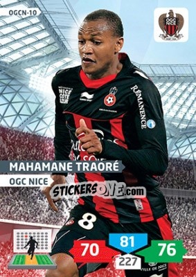 Sticker Mahamane Traoré - FOOT 2013-2014. Adrenalyn XL n. OGCN-10 - Panini