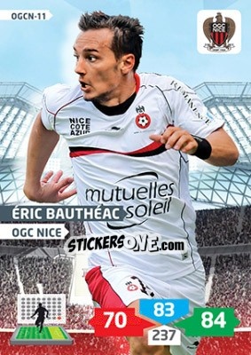 Figurina éric Bauthéac - FOOT 2013-2014. Adrenalyn XL n. OGCN-11 - Panini