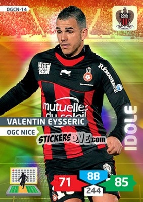 Cromo Valentin Eysseric - FOOT 2013-2014. Adrenalyn XL n. OGCN-14 - Panini