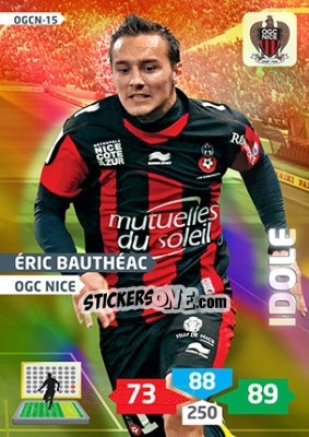 Sticker éric Bauthéac - FOOT 2013-2014. Adrenalyn XL n. OGCN-15 - Panini