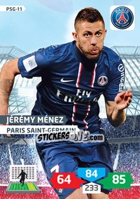 Sticker Jérémy Ménez - FOOT 2013-2014. Adrenalyn XL - Panini