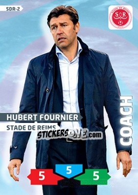 Sticker Hubert Fournier - FOOT 2013-2014. Adrenalyn XL - Panini