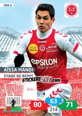 Cromo Aïssa Mandi - FOOT 2013-2014. Adrenalyn XL n. SDR-5 - Panini