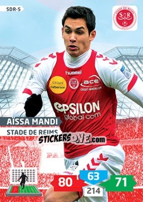 Figurina Aïssa Mandi - FOOT 2013-2014. Adrenalyn XL - Panini