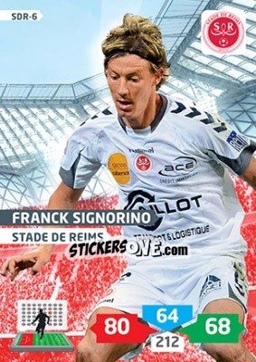 Sticker Franck Signorino - FOOT 2013-2014. Adrenalyn XL n. SDR-6 - Panini