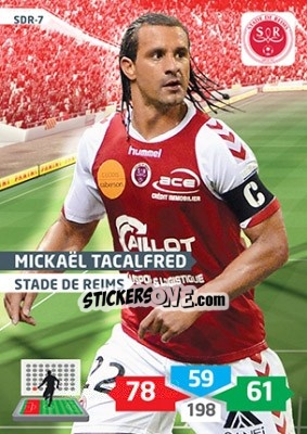 Sticker Mickaël Tacalfred - FOOT 2013-2014. Adrenalyn XL n. SDR-7 - Panini