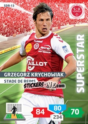 Sticker Grzegorz Krychowiak - FOOT 2013-2014. Adrenalyn XL n. SDR-13 - Panini