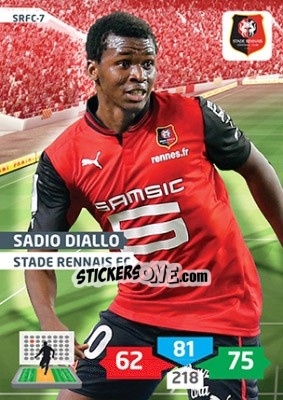 Sticker Sadio Diallo - FOOT 2013-2014. Adrenalyn XL - Panini