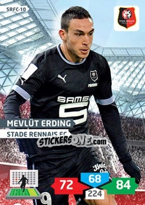 Figurina Mevlüt Erding - FOOT 2013-2014. Adrenalyn XL n. SRFC-10 - Panini