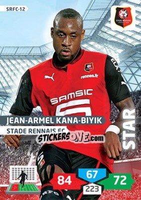 Sticker Jean-Armel Kana-Biyik - FOOT 2013-2014. Adrenalyn XL n. SRFC-12 - Panini