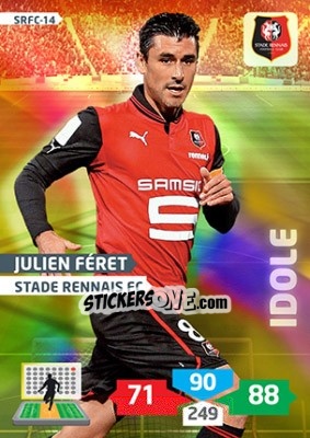 Sticker Julien Féret - FOOT 2013-2014. Adrenalyn XL n. SRFC-14 - Panini