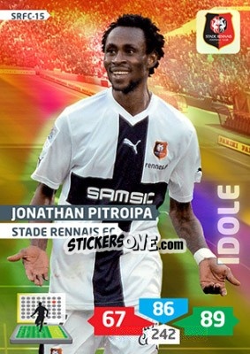 Cromo Jonathan Pitroipa - FOOT 2013-2014. Adrenalyn XL n. SRFC-15 - Panini