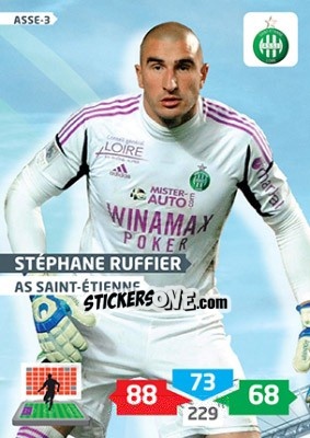 Cromo Stéphane Ruffier - FOOT 2013-2014. Adrenalyn XL n. ASSE-3 - Panini