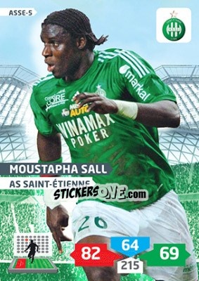 Cromo Moustapha Sall - FOOT 2013-2014. Adrenalyn XL n. ASSE-5 - Panini
