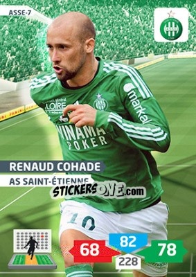 Sticker Renaud Cohade - FOOT 2013-2014. Adrenalyn XL n. ASSE-7 - Panini