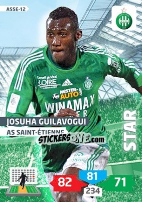 Sticker Josuha Guilavogui - FOOT 2013-2014. Adrenalyn XL n. ASSE-12 - Panini