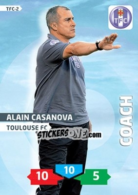 Sticker Alain Casanova - FOOT 2013-2014. Adrenalyn XL - Panini