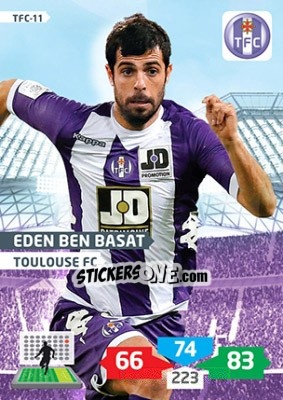 Sticker Eden Ben Basat - FOOT 2013-2014. Adrenalyn XL n. TFC-11 - Panini
