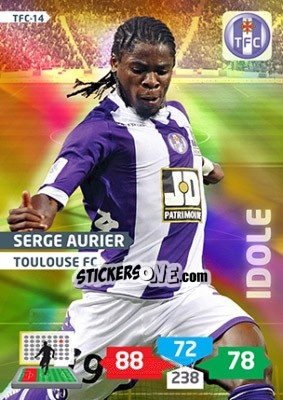 Figurina Serge Aurier - FOOT 2013-2014. Adrenalyn XL - Panini