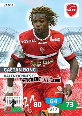 Sticker Gaëtan Bong - FOOT 2013-2014. Adrenalyn XL n. VAFC-5 - Panini
