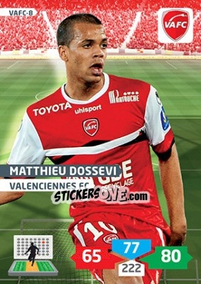 Sticker Matthieu Dossevi - FOOT 2013-2014. Adrenalyn XL n. VAFC-8 - Panini