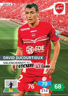 Figurina David Ducourtioux - FOOT 2013-2014. Adrenalyn XL - Panini