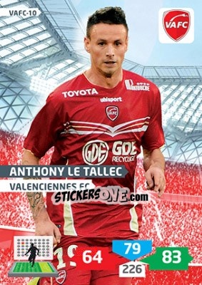 Sticker Anthony Le Tallec - FOOT 2013-2014. Adrenalyn XL - Panini
