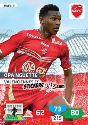Sticker Opa Nguette - FOOT 2013-2014. Adrenalyn XL n. VAFC-11 - Panini
