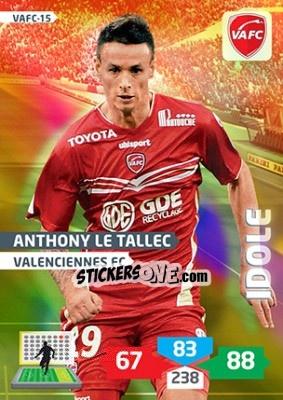 Figurina Anthony Le Tallec - FOOT 2013-2014. Adrenalyn XL - Panini
