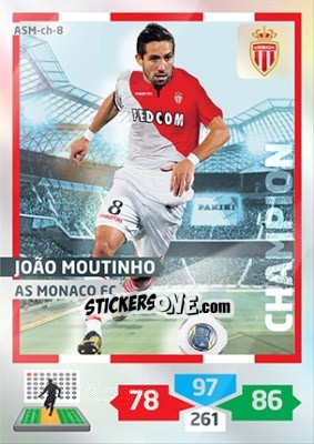 Sticker João Moutinho - FOOT 2013-2014. Adrenalyn XL n. ASM-ch-8 - Panini