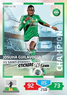 Sticker Josuha Guilavogui - FOOT 2013-2014. Adrenalyn XL n. ASSE-ch-16 - Panini