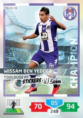 Sticker Wissam Ben Yedder - FOOT 2013-2014. Adrenalyn XL n. TFC-ch-18 - Panini