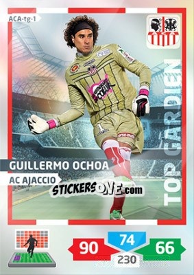 Sticker Guillermo Ochoa - FOOT 2013-2014. Adrenalyn XL n. ACA-tg-1 - Panini