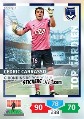 Cromo Cédric Carrasso - FOOT 2013-2014. Adrenalyn XL n. GDB-tg-3 - Panini