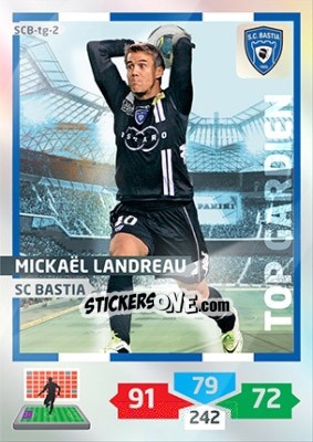 Sticker Mickaël Landreau - FOOT 2013-2014. Adrenalyn XL n. SCB-tg-2 - Panini