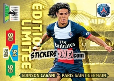 Sticker Edinson Cavani - FOOT 2013-2014. Adrenalyn XL - Panini