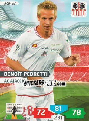 Sticker Benoît Pedretti - FOOT 2013-2014. Adrenalyn XL n. ACA-up1 - Panini