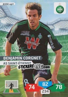 Figurina Benjamin Corgnet - FOOT 2013-2014. Adrenalyn XL n. ASSE-up1 - Panini