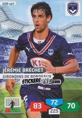 Sticker Jérémie Bréchet - FOOT 2013-2014. Adrenalyn XL n. GDB-up1 - Panini