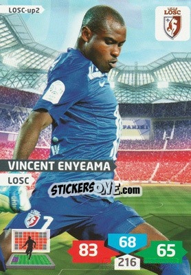 Sticker Vincent Enyeama - FOOT 2013-2014. Adrenalyn XL n. LOSC-up2 - Panini