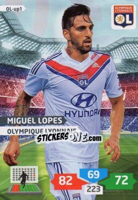 Sticker Miguel Lopes - FOOT 2013-2014. Adrenalyn XL n. OL-up1 - Panini