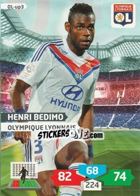Sticker Henri Bedimo - FOOT 2013-2014. Adrenalyn XL n. OL-up3 - Panini