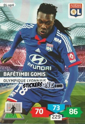Sticker Bafétimbi Gomis - FOOT 2013-2014. Adrenalyn XL n. OL-up4 - Panini