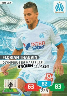Sticker Florian Thauvin - FOOT 2013-2014. Adrenalyn XL n. OM-up4 - Panini