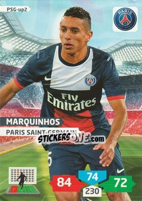 Sticker Marquinhos - FOOT 2013-2014. Adrenalyn XL n. PSG-up2 - Panini
