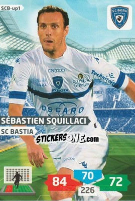 Sticker Sébastien Squillaci - FOOT 2013-2014. Adrenalyn XL n. SCB-up1 - Panini