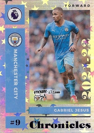 Sticker Gabriel Jesus - Chronicles Soccer 2021-2022
 n. PL16 - Panini