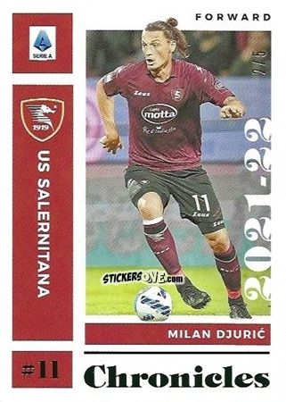 Sticker Milan Djuric - Chronicles Soccer 2021-2022
 n. SA17 - Panini