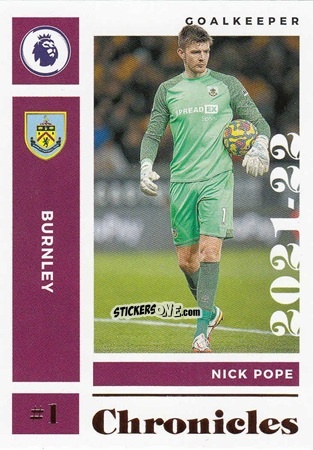 Sticker Nick Pope - Chronicles Soccer 2021-2022
 n. PL17 - Panini